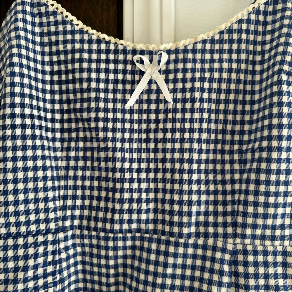 Urban Outfitters Blue Gingham Mini Dress - Picture 3 of 5